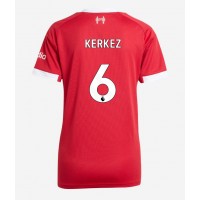 Stroje piłkarskie Liverpool Milos Kerkez #6 Koszulka Podstawowej dla damskie 2025-26 Krótki Rękaw
